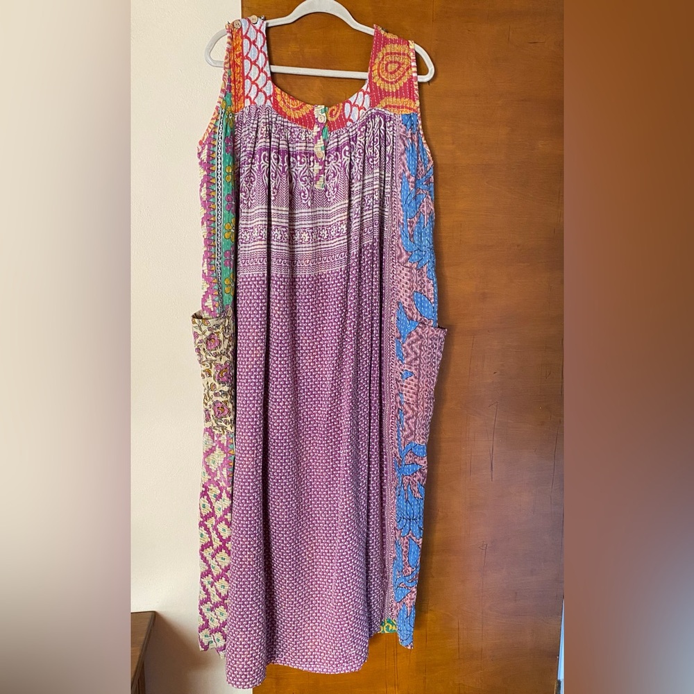 Zia Stella Kantha Free Spirit Maxi Dress One Size